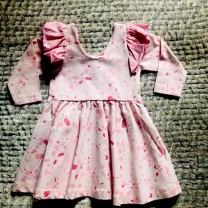 Monica and Andy 12-18 months ruffle sleeve dress. Worn once